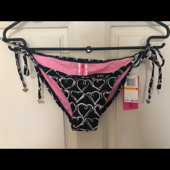 Betsey Johnson heart print bikini size M/S - Picture 5 of 6